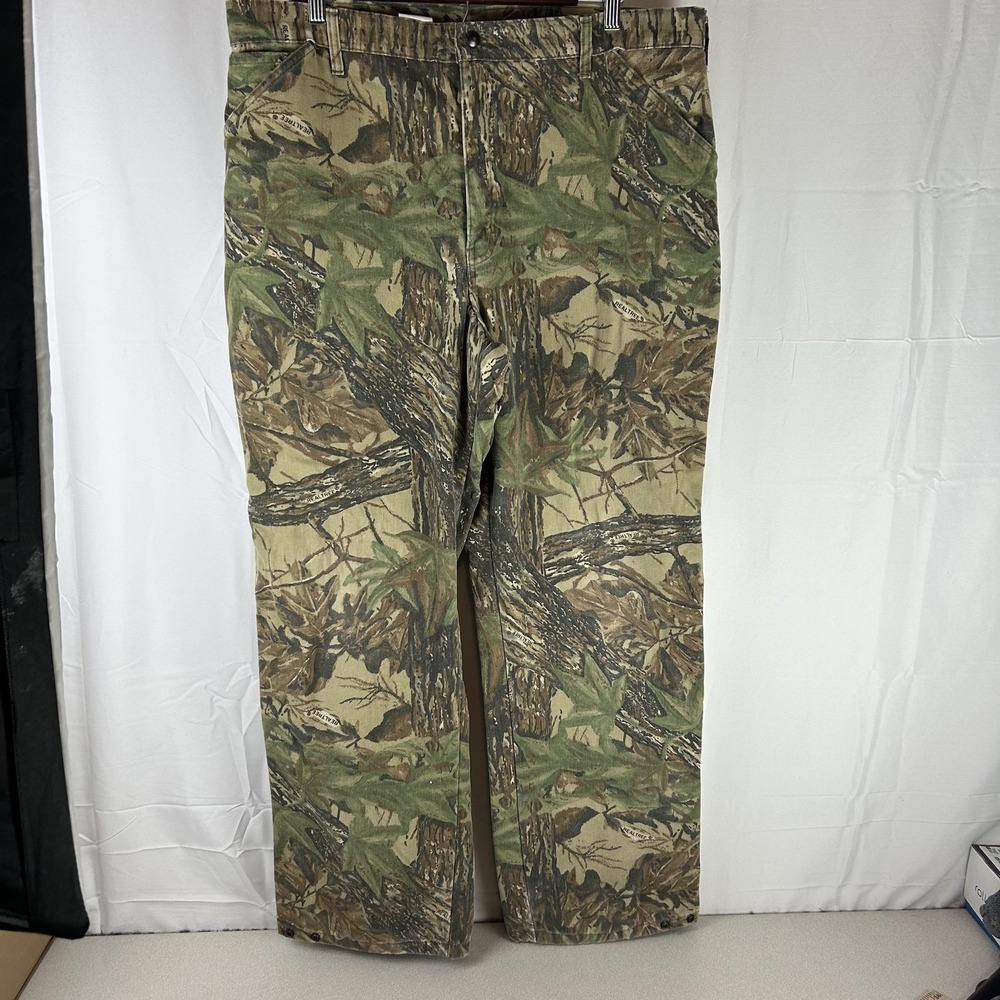 Vintage Duxbak Mens 40x31 Camo Realtree Thinsulate‎ Insulated Hunting USA